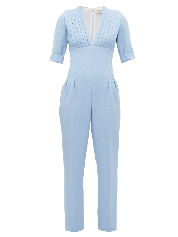 emilia wickstead blue jumpsuit