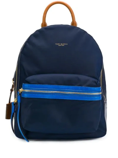 Shop Tory Burch Perry Medium Backpack In Blue