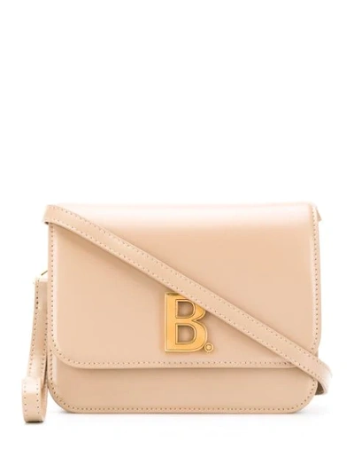 Shop Balenciaga Small B. Crossbody Bag In Neutrals