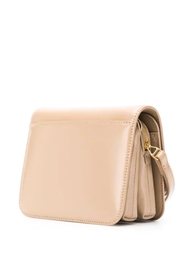 Shop Balenciaga Small B. Crossbody Bag In Neutrals