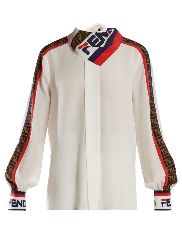 fendi white blouse