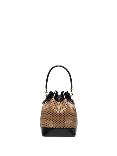 Shop Fendi Mon Tresor Bucket Bag In Neutrals