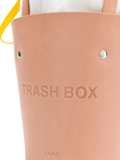Shop Nana-nana Trash Box Bucket Bag In Neutrals