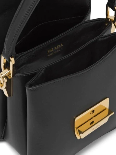 Shop Prada Small Ingrid Tote Bag In Black