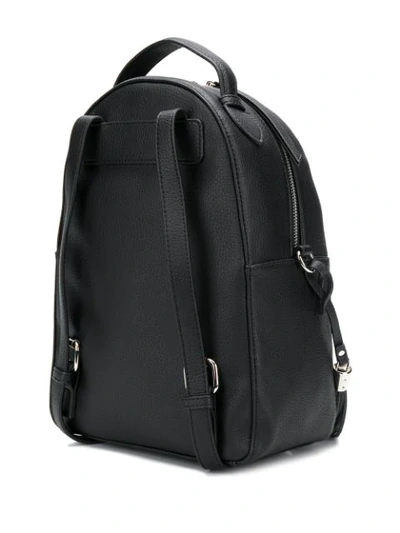 Shop Gaëlle Bonheur Logo Stamp Backpack In Black