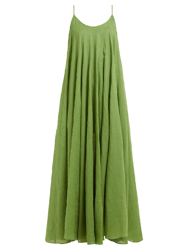 trapeze maxi dress