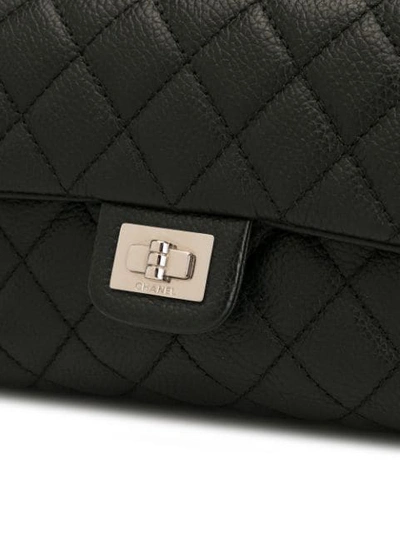 Pre-owned Chanel Quilted 2.55 Cc Belt Bag In Black
