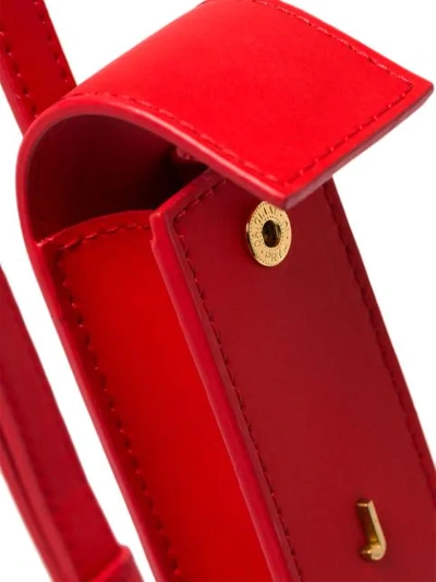 Shop Jacquemus Lipstick Holder Mini Bag In Red