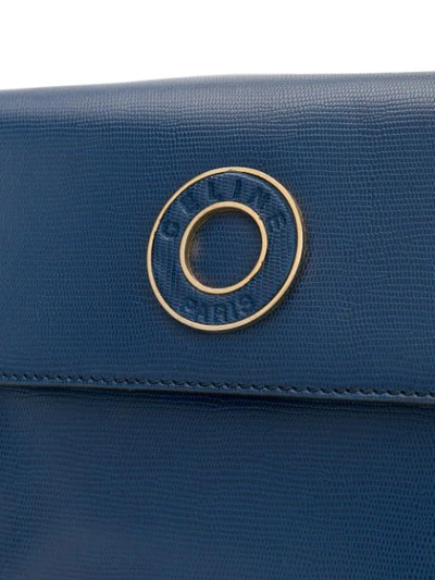 Pre-owned Celine Logo Ring Shoulder Bag In Blue