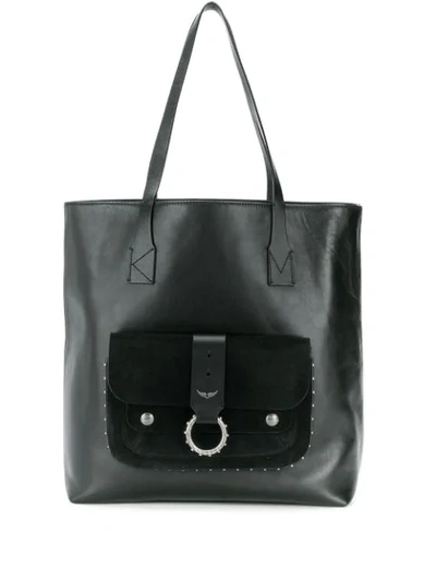 Shop Zadig & Voltaire X Kate Moss Shopper Bag In Black