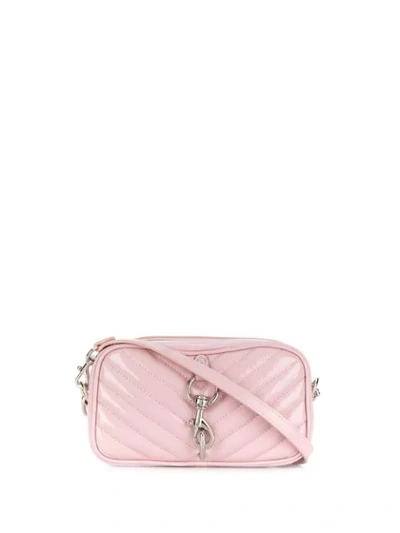 Shop Rebecca Minkoff Quilted Camera Belt Bag In Pink