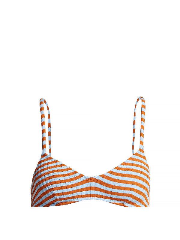 light blue striped bikini