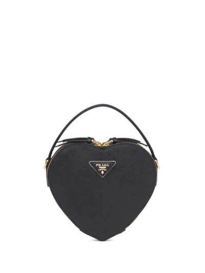 Shop Prada 'odette' Schultertasche In Black