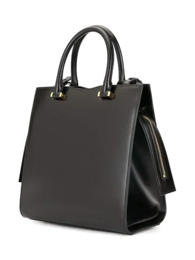 Shop Saint Laurent Small Uptown Tote Bag In Black