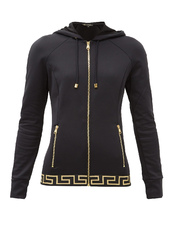 versace zip hoodie