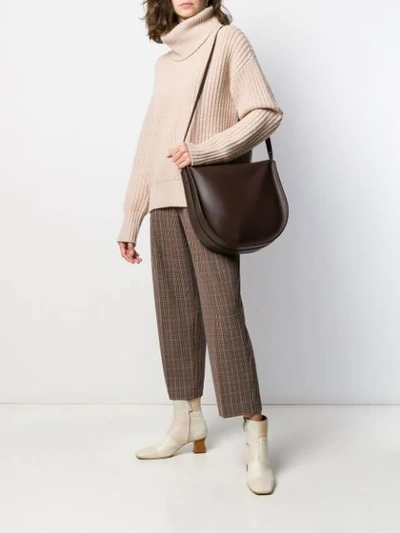 Shop Aesther Ekme Saddle Hobo Tote In Brown