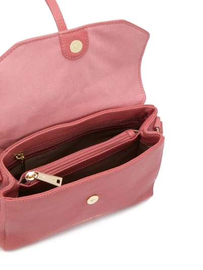 Shop Lancaster Foldover Shoulder Bag In Pink