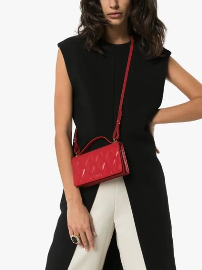 Shop Givenchy Mini Quilted Shoulder Bag In Pink