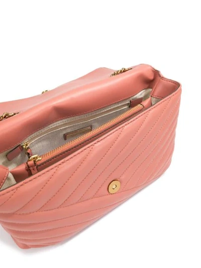 Shop Tory Burch Quilted Shoulder Bag In Pink