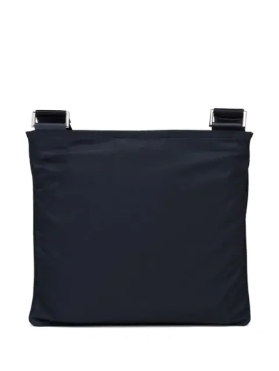Shop Prada Padded Shoulder Bag In Blue