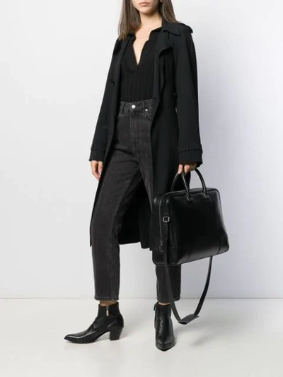 Shop Saint Laurent Briefcase Bag In Black