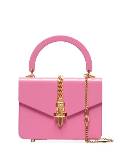 Shop Gucci Mini Sylvie 1969 Plexus Bag In Pink