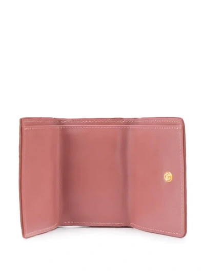 Shop Chloé Small Aby Tri-fold Wallet In Pink