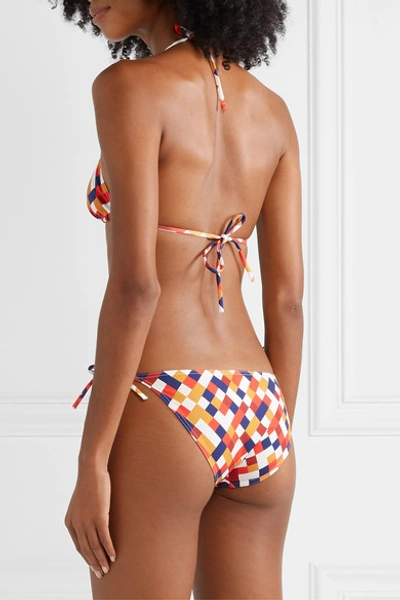 Shop Eres Mosaic Office Printed Bikini Briefs In Brick