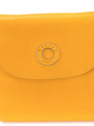 Pre-owned Celine Small Chain Belt Bag In Yellow