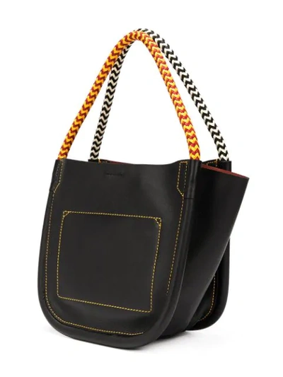 Shop Proenza Schouler Xs Super Lux Tote Bag In Black