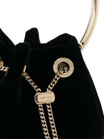Shop Jimmy Choo Bon Bon Bracelet Bag In Black