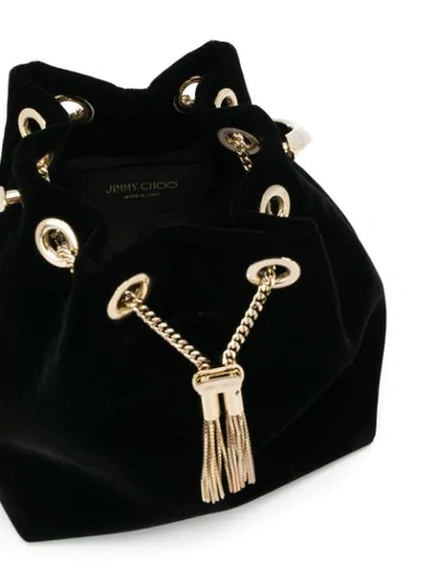 Shop Jimmy Choo Bon Bon Bracelet Bag In Black