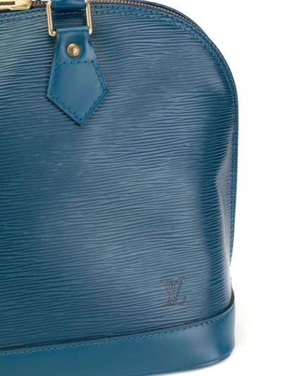 Pre-owned Louis Vuitton 1997 Alma Tote In Blue