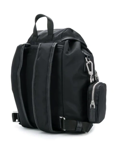 Shop Calvin Klein Leather Trim Backpack In Black