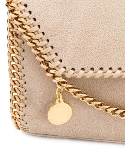 Shop Stella Mccartney Mini Falabella Shoulder Bag In Neutrals