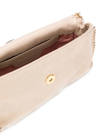 Shop Stella Mccartney Mini Falabella Shoulder Bag In Neutrals