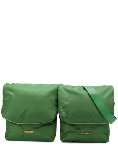 Shop Jacquemus La Ceinture Banane Belt Bag In Green