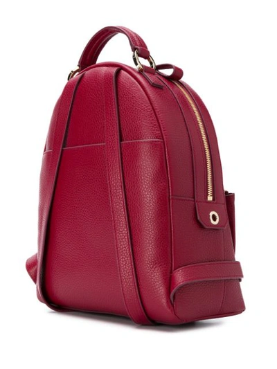 Shop Furla Double Zip Backpack In Red