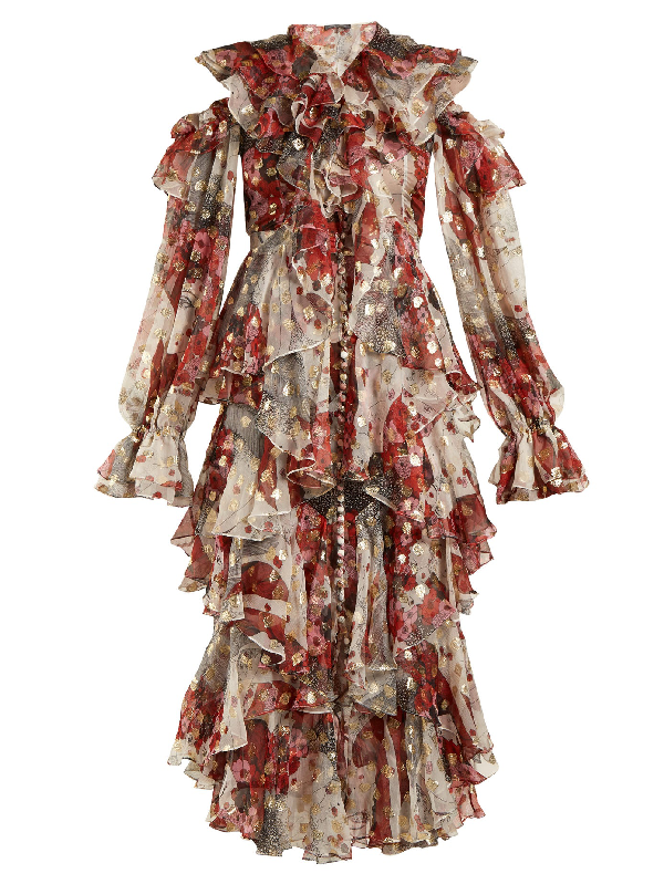 alexander mcqueen jacquard dress