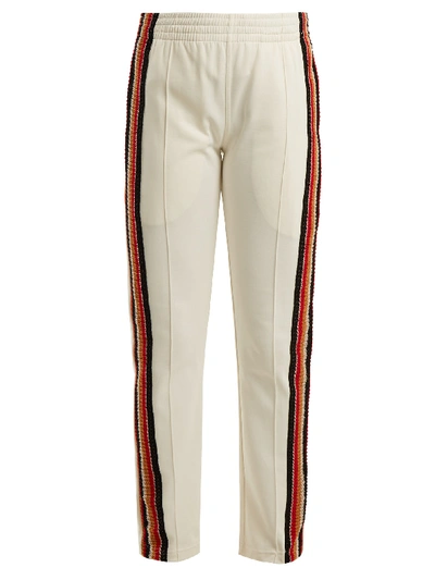 Wales Bonner Crochet striped Track Pants In White Multi ModeSens