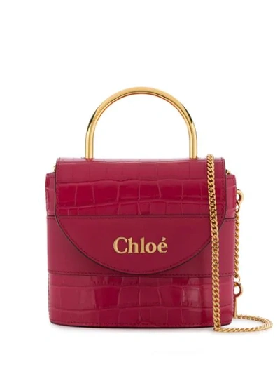 Shop Chloé Kleine 'aby Lock' Handtasche In Pink