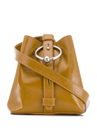 Shop Rebecca Minkoff Mini Kate Bucket Bag In Cuoio
