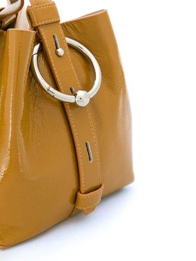 Shop Rebecca Minkoff Mini Kate Bucket Bag In Cuoio