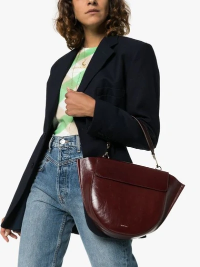 Shop Wandler Medium Hortensia Tote Bag - Red