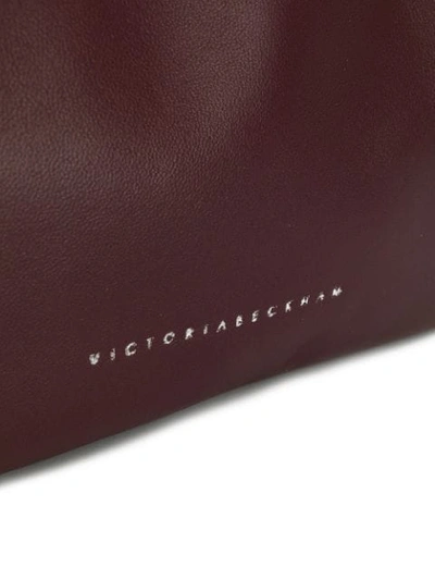 Shop Victoria Beckham Pocket Clutch Bag  In Bordeaux