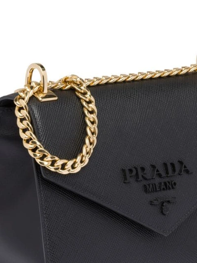 Shop Prada Flap Shoulder Bag - Farfetch In Black