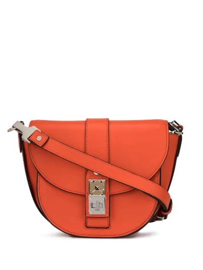 Shop Proenza Schouler Ps11 Small Saddle Bag In Red