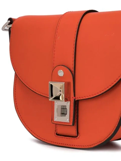 Shop Proenza Schouler Ps11 Small Saddle Bag In Red