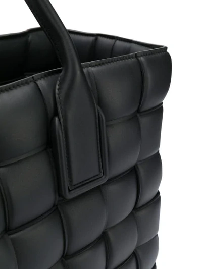 Shop Bottega Veneta Large Padded Intrecciato Tote Bag In Black