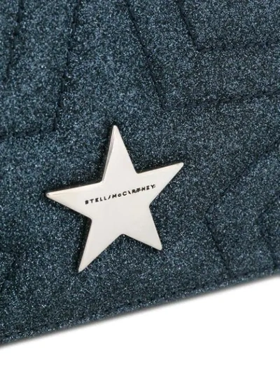 Shop Stella Mccartney Quilted Star Cross-body Bag In Blue